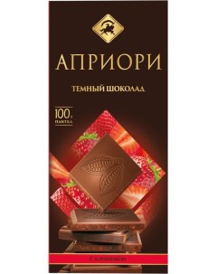 Шоколад темный с клубникой 100 г Apriori