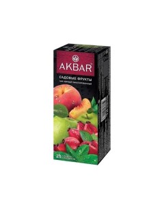 Чай черный Садовые фрукты в пакетиках 1 5 г х 25 шт Akbar