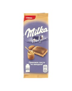 Шоколад молочный Ореховая паста из миндаля 85 г Milka