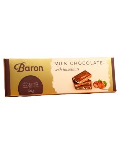Молочный шоколад с фундуком 220 г Baron