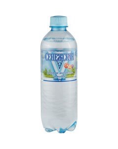 Вода газированная пластик 0 5 л Сенежская