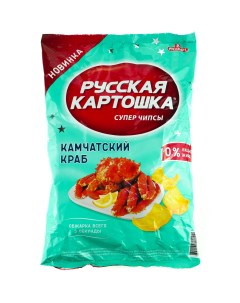 Чипсы картофельные со вкусом камчатского краба 140 г Русская картошка