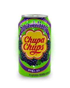 Напиток Sparkling Grape 0 345л Упаковка 24 шт Chupa chups