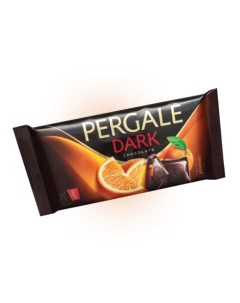 Темный шоколад с апельсиновой начинкой 100 гр Упаковка 19 шт Pergale