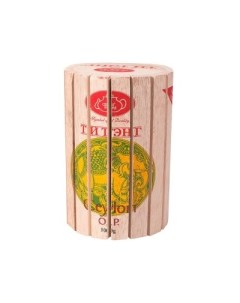 Чай весовой зеленый Ceylon O P в круглой деревянной коробке 100 г Ти тэнг