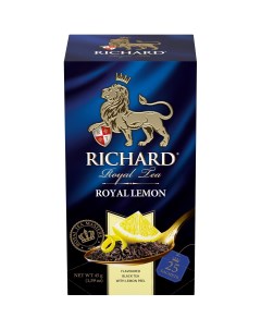 Чай черный Royal Lemon с лимоном 25 сашетов Richard