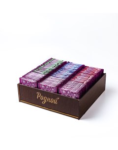 Чайный набор Ассорти популярные вкусы 100 пакетиков Родной