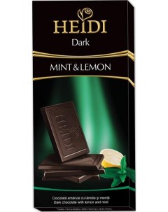 Шоколад Dark с лимоном и мятой 80г Heidi