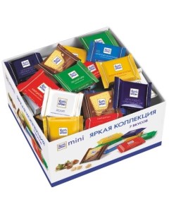 Шоколад mini яркая коллекция набор 7 вкусов 84 шт Ritter sport