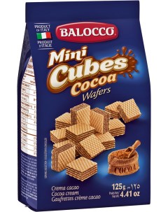 Вафли Кубики с какао начинкой 125 г Balconi
