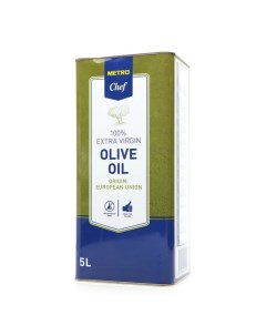Масло extra virgin olive oil оливковое нерафинированное 5 л Chef