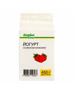 Питьевой йогурт с клубникой 1 5 450 г Каждый день