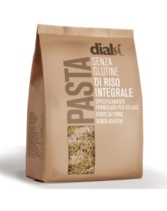 Паста Dialsi Ризони из коричневого риса 400гр без глютена Dialcos