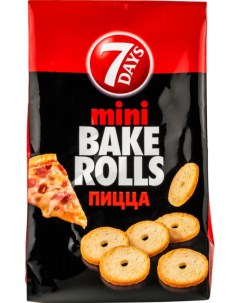 Сухарики пшеничные mini с пиццей 80 г Bake rolls