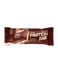 Протеиновый батончик Protein Bar Двойной шоколад коробка 20 штук по 60 гр Fit kit