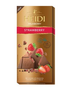 Шоколад Milkberry молочный с клубникой 80 г Heidi