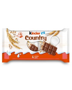 Шоколад Country с молочной начинкой со злаками 94 г Kinder