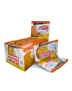 Печенье неглазированное 40гр коробка 12 шт Апельсин имбирь Bombbar