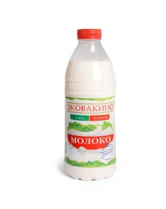 Молоко 3 4 6 пастеризованное 1 43 л Эковакино