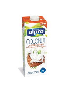 Растительный напиток кокосовый без сахара 1 2 1 л Alpro