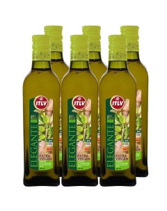 Оливковое масло Extra Virgen Elegante стеклянная бутылка 500 мл 6 шт Itlv