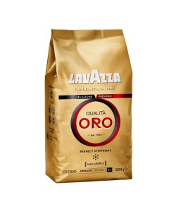 Кофе в зернах Qualita Oro Лавацца оро 1 кг Италия 100 арабика натуральный Lavazza