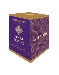 Чай Violet Crystal черный с лепестками василька и кусочками манго 100 г Williams