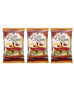 Молочные конфеты с шоколадной начинкой 90 г набор 3шт Butter toffees