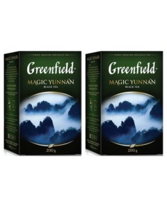 Чай черный листовой Magic Yunnan 2 упаковки по 200 грамм Greenfield
