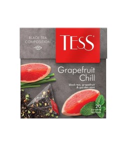 Чай чёрный Grapefruit Chill в пирамидках 20 пакетиков Tess