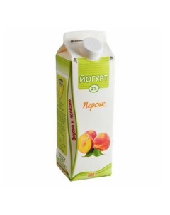 Йогурт питьевой персик 1 БЗМЖ 500 мл Телушка