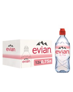 Вода минеральная Спорт негазированная 0 75 л Evian