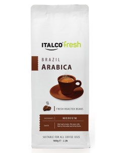 Кофе fresh Arabica Brazil в зернах 1 кг Italco