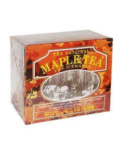 Чай черный Maple Tea с ароматом сока канадского клена 50 пакетиков по 2 грамма Mlesna