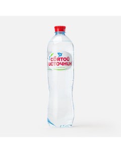 Вода питьевая газированная природная артезианская пластик 1 л Святой источник