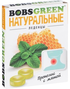 Леденцы прополис с мятой 3 2 г 10 штук Bobsgreen