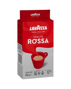 Кофе молотый Qualita Rossa вакуумный пакет 250г Lavazza