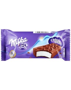 Пирожное Choco Snack бисквитное с кремом в молочном шоколаде 32 г Milka