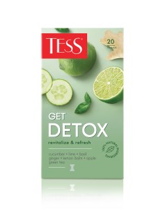 Чай зелёный Get Detox 20 пакетиков Tess