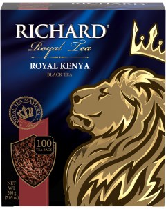 Чай Royal Kenya черный 100 пакетиков Richard