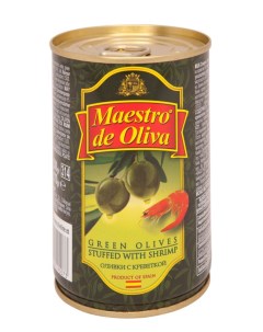 Оливки с креветкой 300 г Maestro de oliva