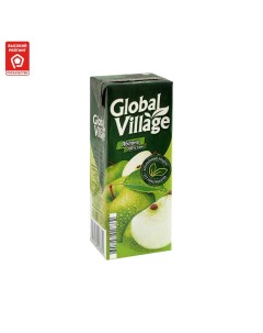 Сок яблочный восстановленный осветленный 0 2 л Global village