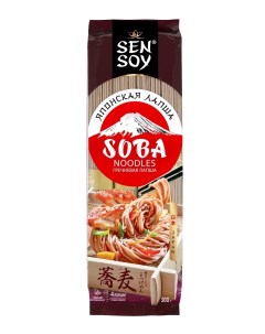 Лапша гречневая soba premium 300 г Sen soy
