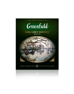 Чай чёрный Earl Grey Fantasy 100 пакетиков Greenfield