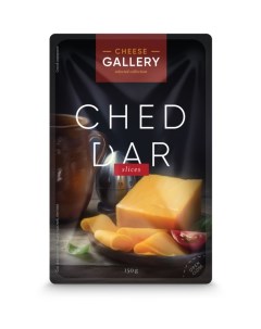 Сыр полутвердый Cheddar красный нарезка 45 150 г бзмж Cheese gallery
