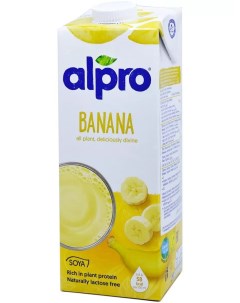 Напиток растительный соевый со вкусом банана 0 9 1 л Alpro