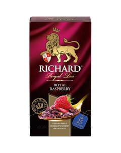 Чай Royal Raspberry травяной с добавками 25 пакетиков Richard