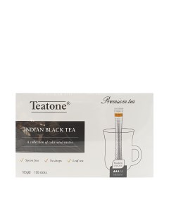 Чай черный байховый в стиках 1 г 100 шт Teatone