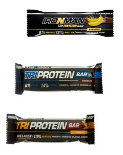Протеиновый батончик TRI Protein bar Ассорти 3х50г Ironman