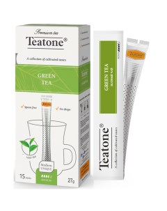 Чай зеленый байховый 15 пакетиков Teatone